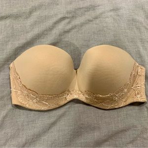 Victoria Secret nude strapless bra 34D